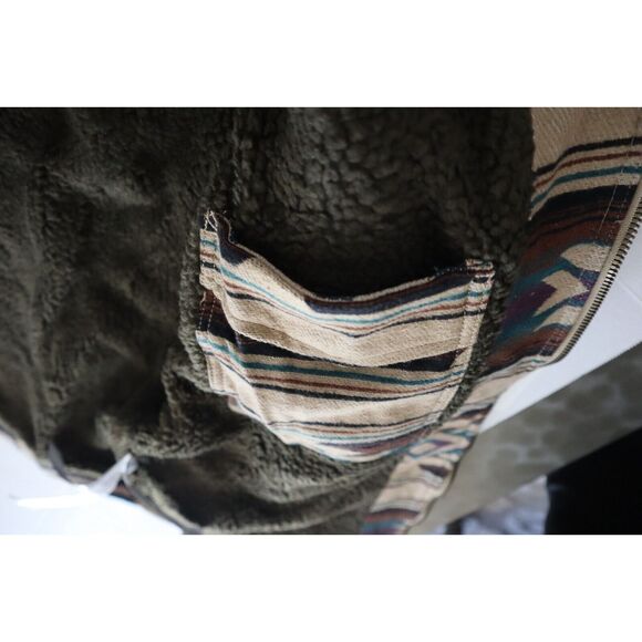 Billabong ABYJK00184 Men's Sz L Gravel Brown Multi Barlow Sherpa Jacket - Picture 10 of 14